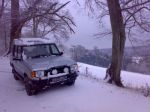 Land Rover in snow