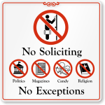 NO Solitciting